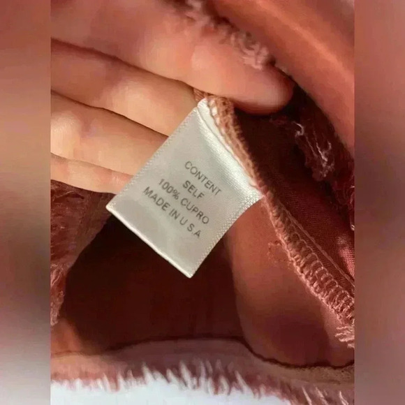 Maven West Shiny Copper Fray Top Womens Size Small - Picture 7 of 7